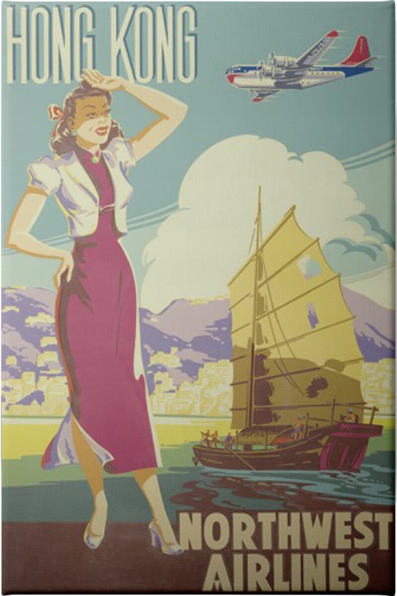 Hong Kong - Unframed Canvas Unframed Canvas