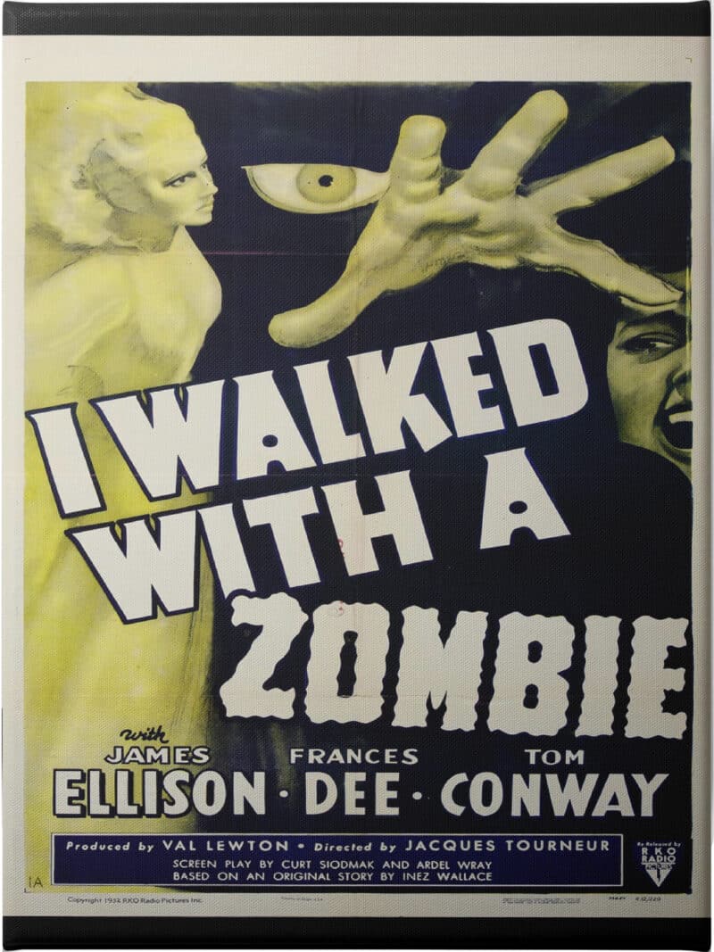 I Walked with a Zombie - Unframed Canvas Unframed Canvas