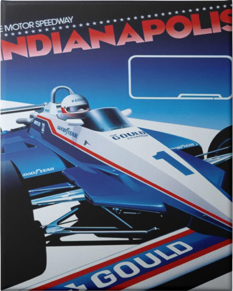Indianapolis Gavin Macleod - Unframed Canvas Unframed Canvas