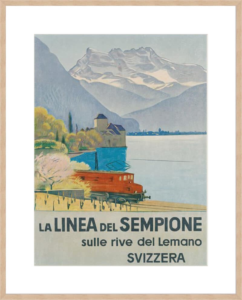 La Linea Del Sempione Emil Cardinaux - 10cm Mount Board Box Natural