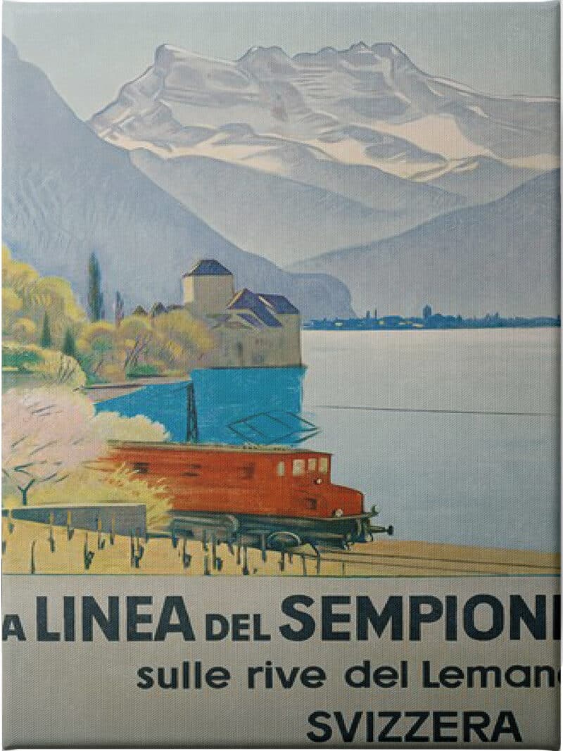 La Linea Del Sempione Emil Cardinaux - Unframed Canvas Unframed Canvas