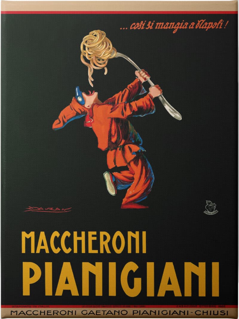 Maccheroni Pianigiani 1922 - Unframed Canvas Unframed Canvas