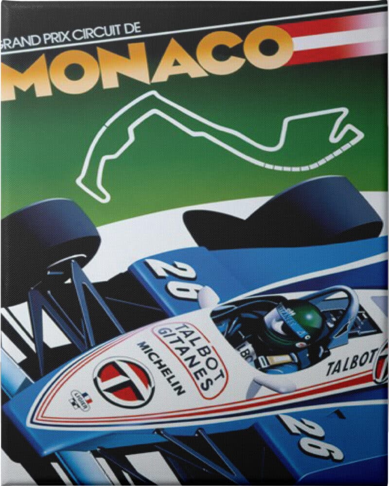 Monaco Gavin Macleod - Unframed Canvas Unframed Canvas