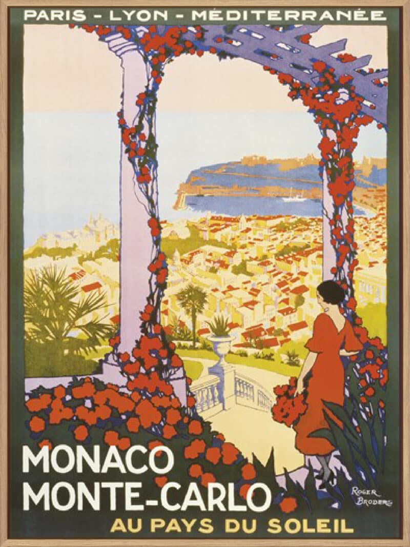 Monte Carlo, Monaco Roger Broders - Canvas Gallery Natural
