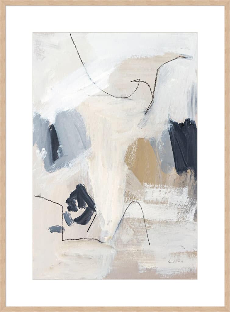 Neutral Abstract II - 10cm Mount Board - La Grolla