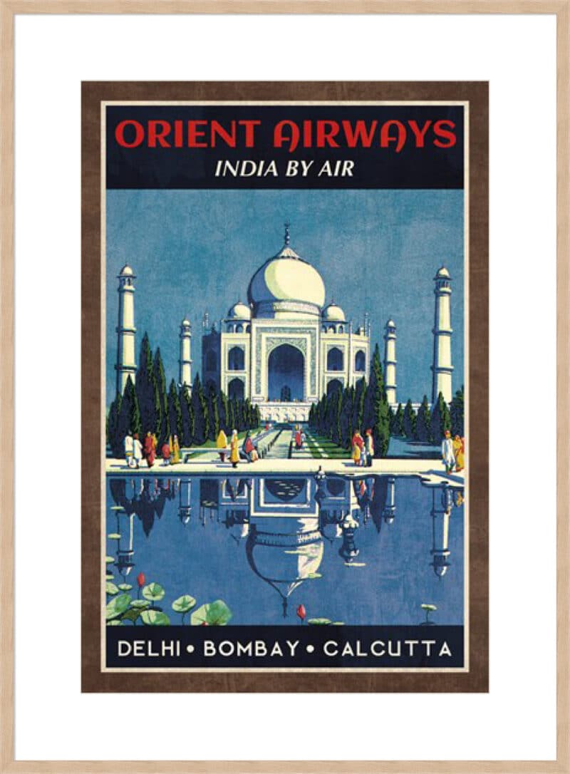 Orient Airways Collection Caprice - 10cm Mount Board Box Natural