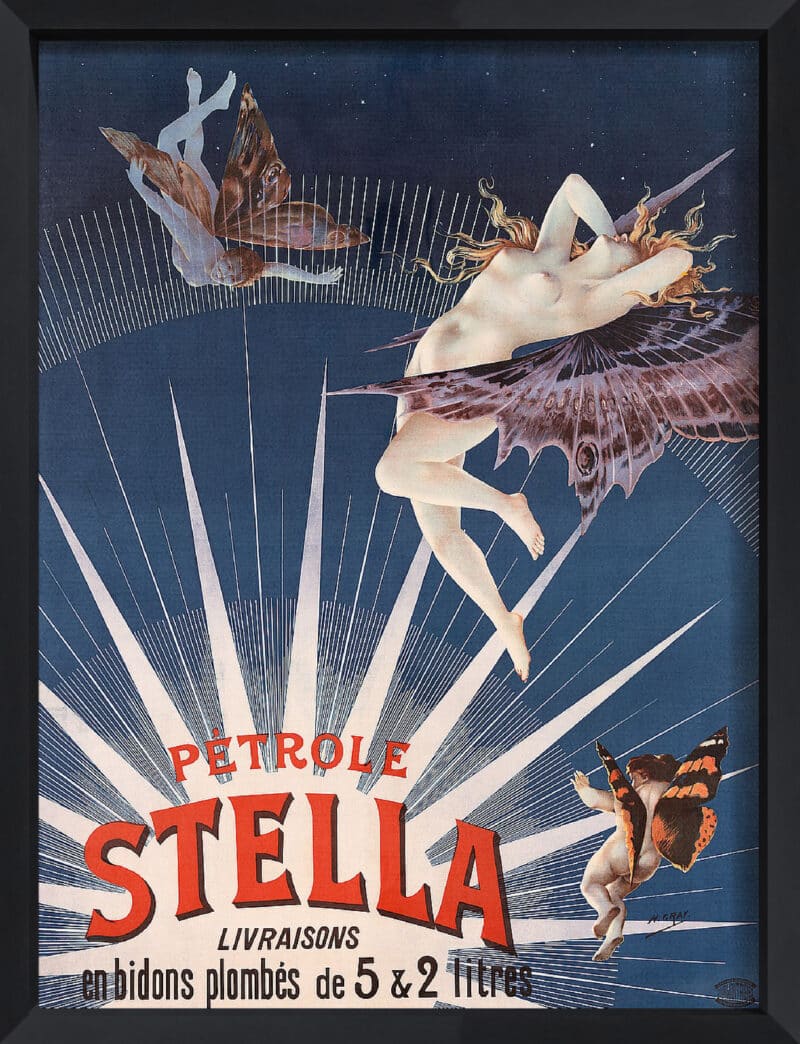 PA'trole Stella - Canvas on Board Black Shelf