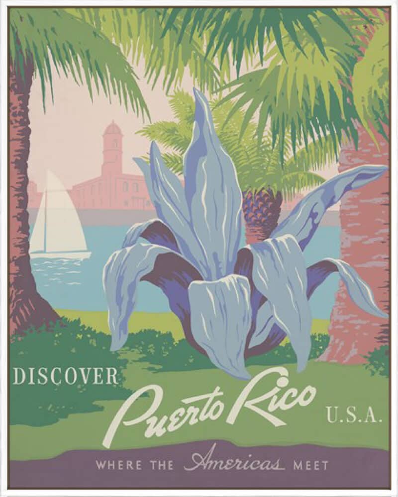 Puerto Rico, Where the Americas Meet - Canvas Gallery White