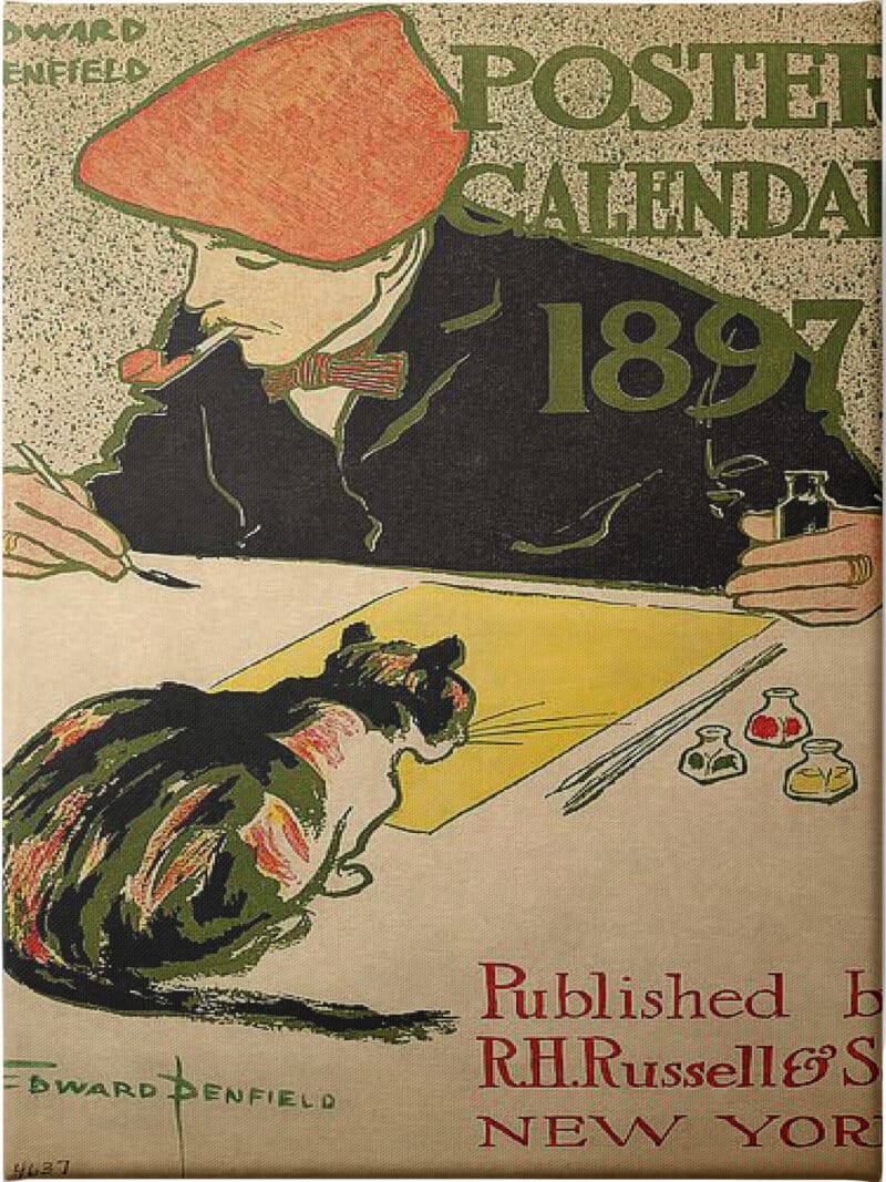 R.H. Russell & Son Calendar, 1897 - Unframed Canvas Unframed Canvas