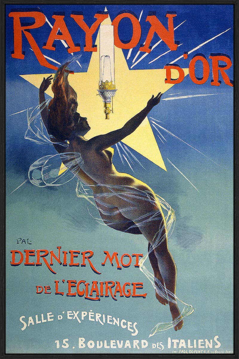 Rayon d'Or - Canvas Gallery Black