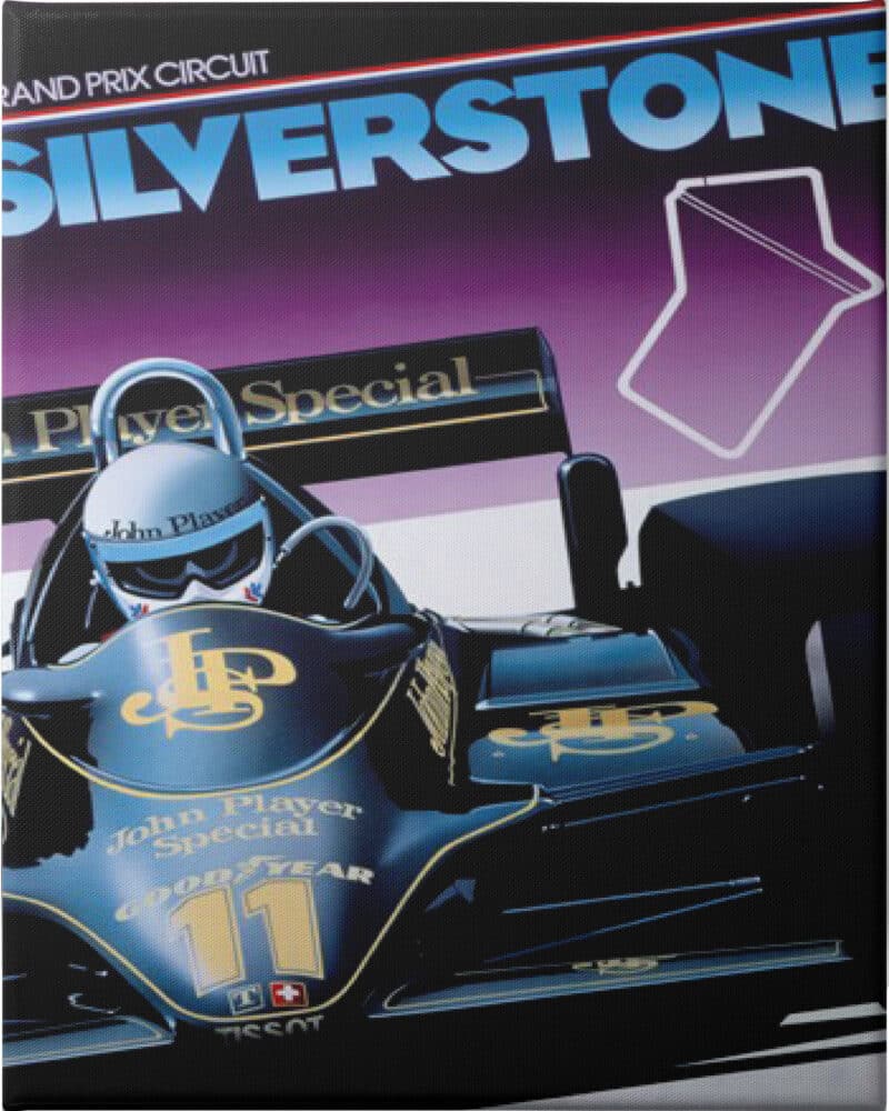 Silverstone Gavin Macleod - Unframed Canvas Unframed Canvas