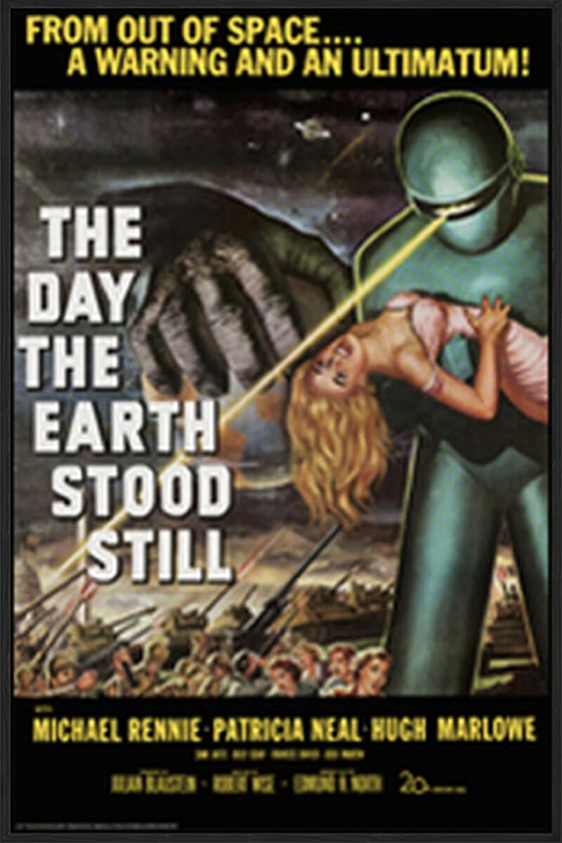 The Day The Earth Stood Still - Canvas Gallery Black