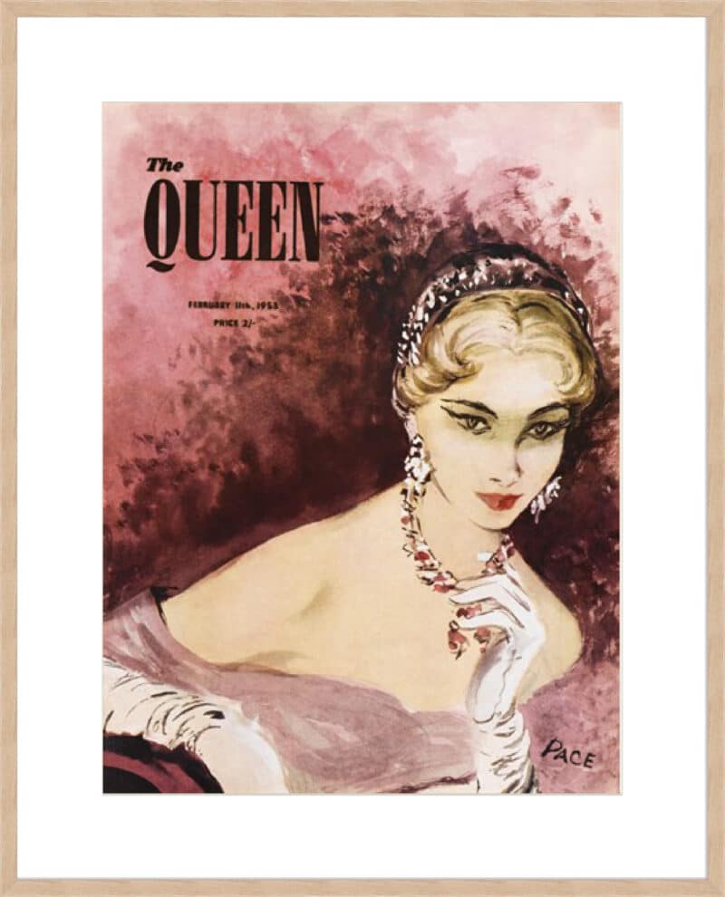 The Queen, February 1953 - 10cm Mount Board Box Natural