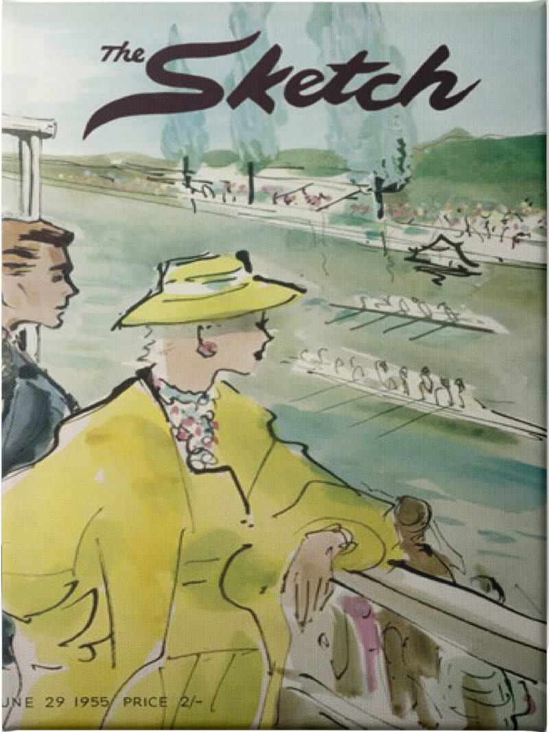 The Sketch, June 1955 - Unframed Canvas Unframed Canvas