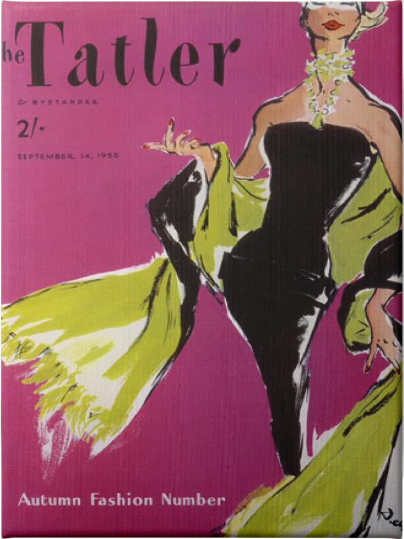 The Tatler, September 1955 - Unframed Canvas Unframed Canvas