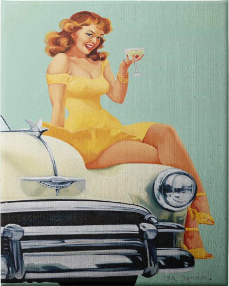 Bottoms Up! - Unframed Canvas Unframed Canvas