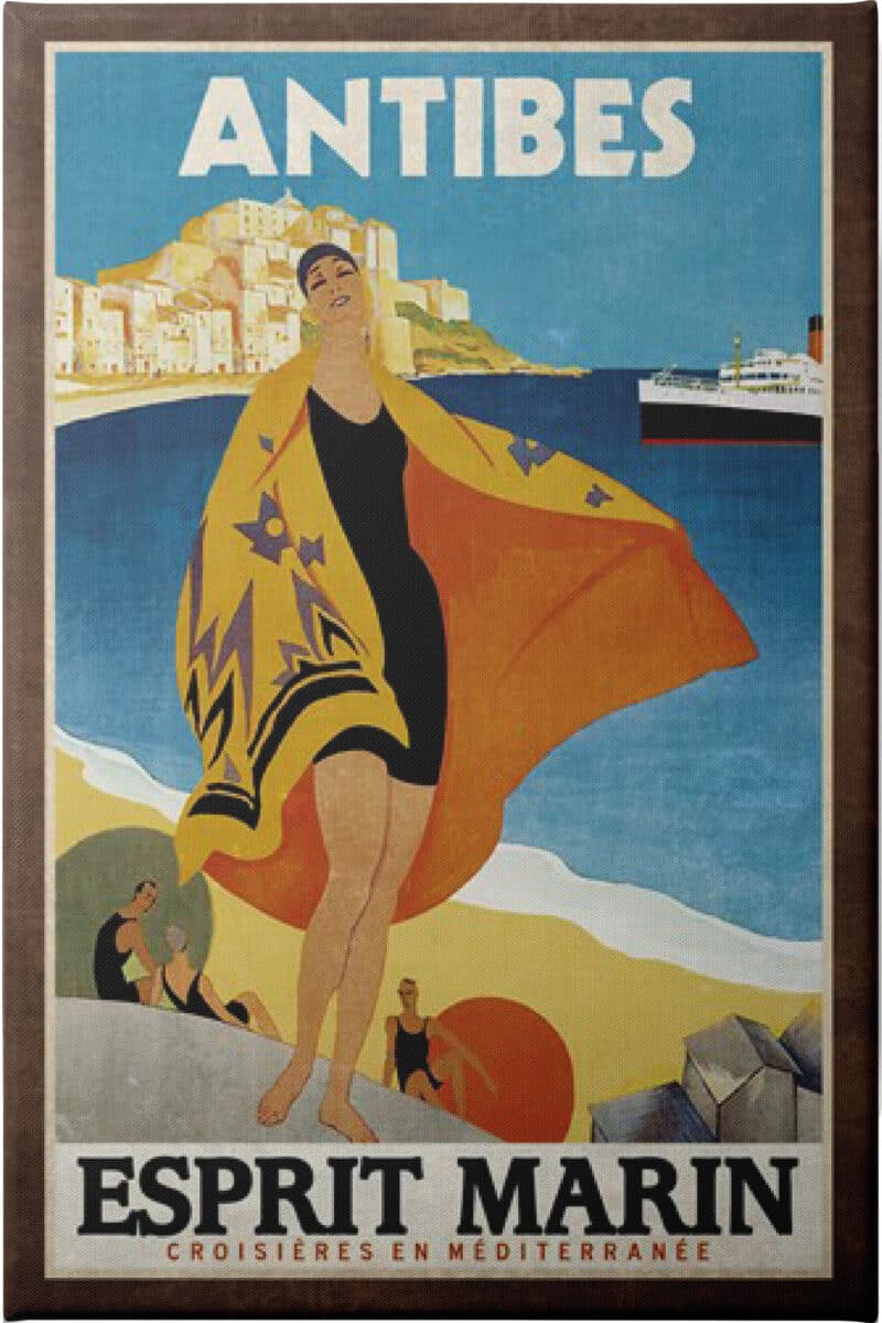 Vintage Cruise Antibes Collection Caprice - Unframed Canvas Unframed Canvas