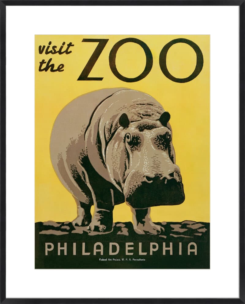 Visit the Zoo - 10cm Mount Board Box Black