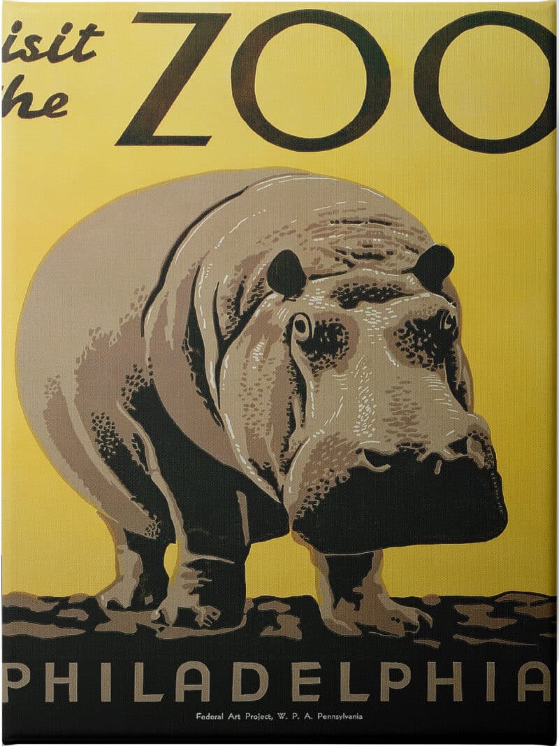 Visit the Zoo - Unframed Canvas Unframed Canvas
