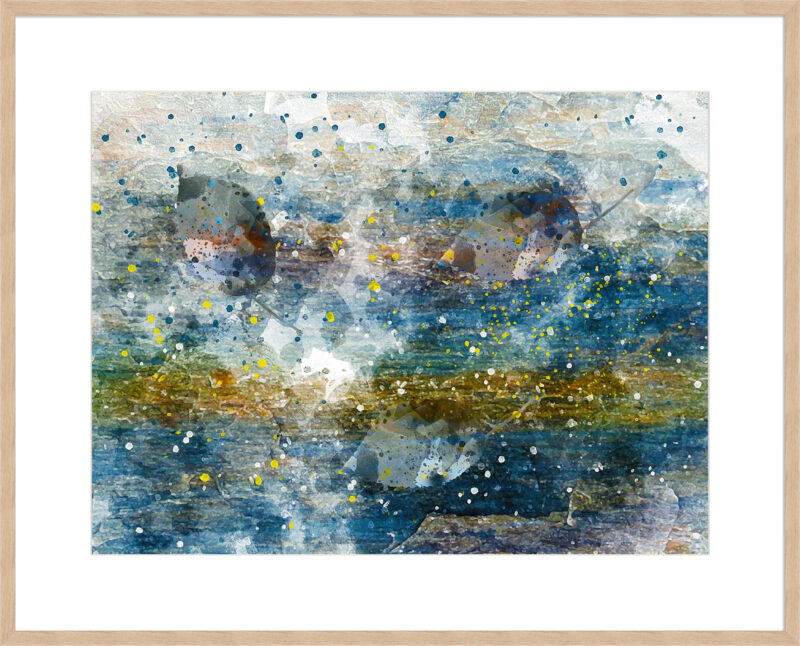 Abstract Horizon I  - 10cm Mount Board Box Natural