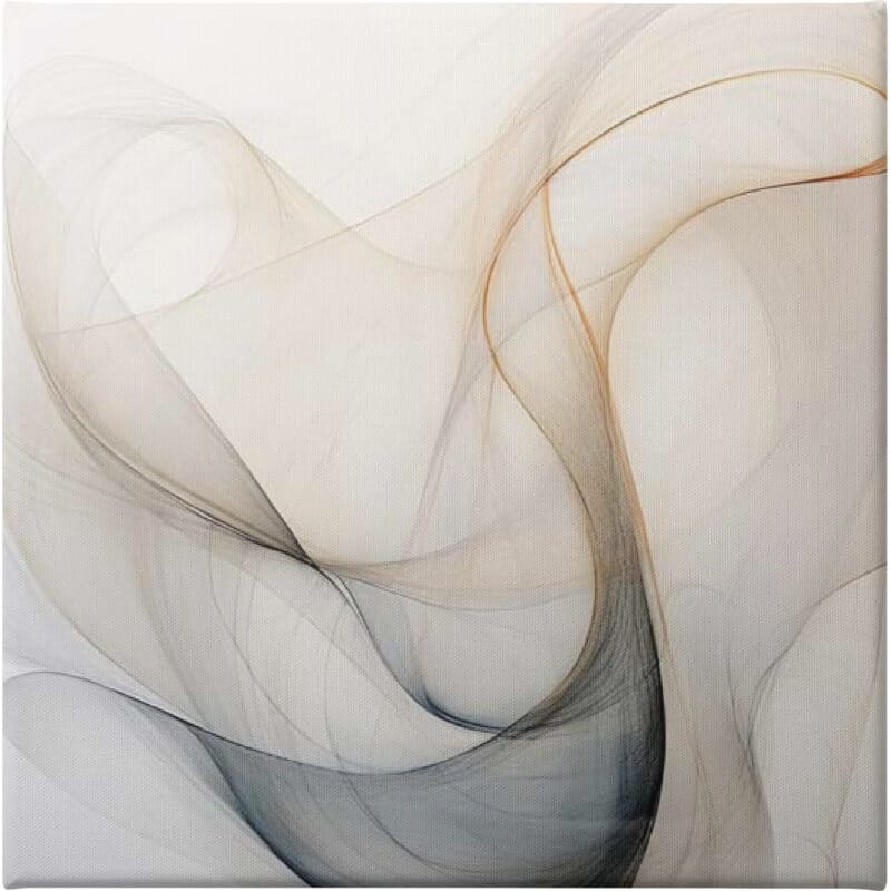 Abstract Organic Minimalist Gray III - Unframed Canvas Unframed Canvas