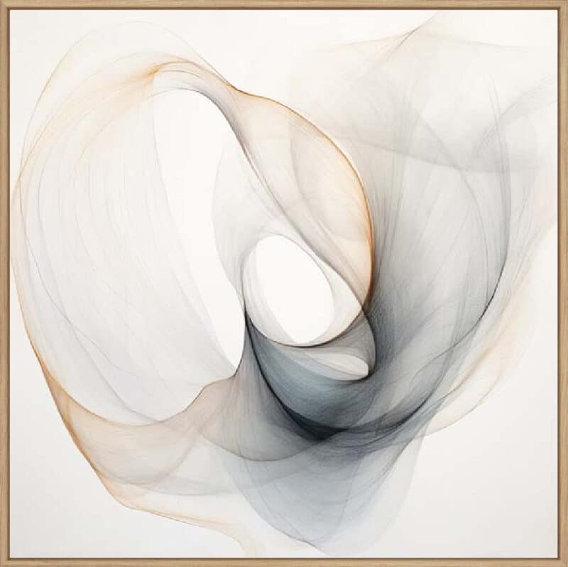 Abstract Organic Minimalist Gray I - Canvas Gallery Natural