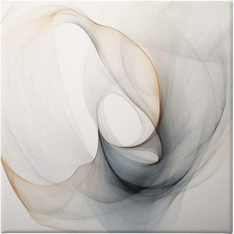 Abstract Organic Minimalist Gray I - Unframed Canvas Unframed Canvas