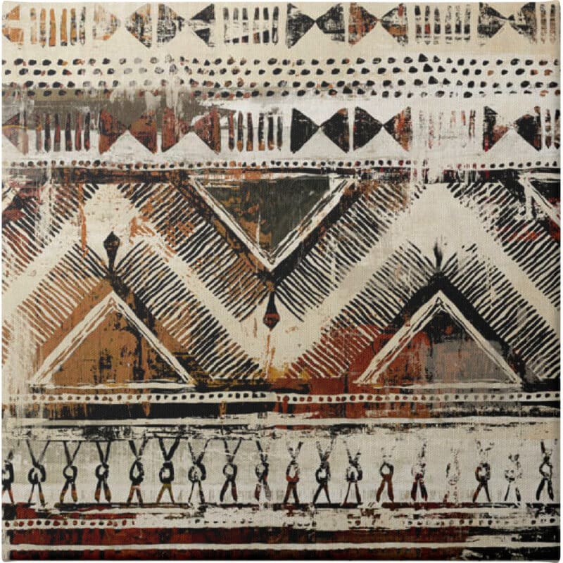 African Patterning II - Unframed Canvas Unframed Canvas