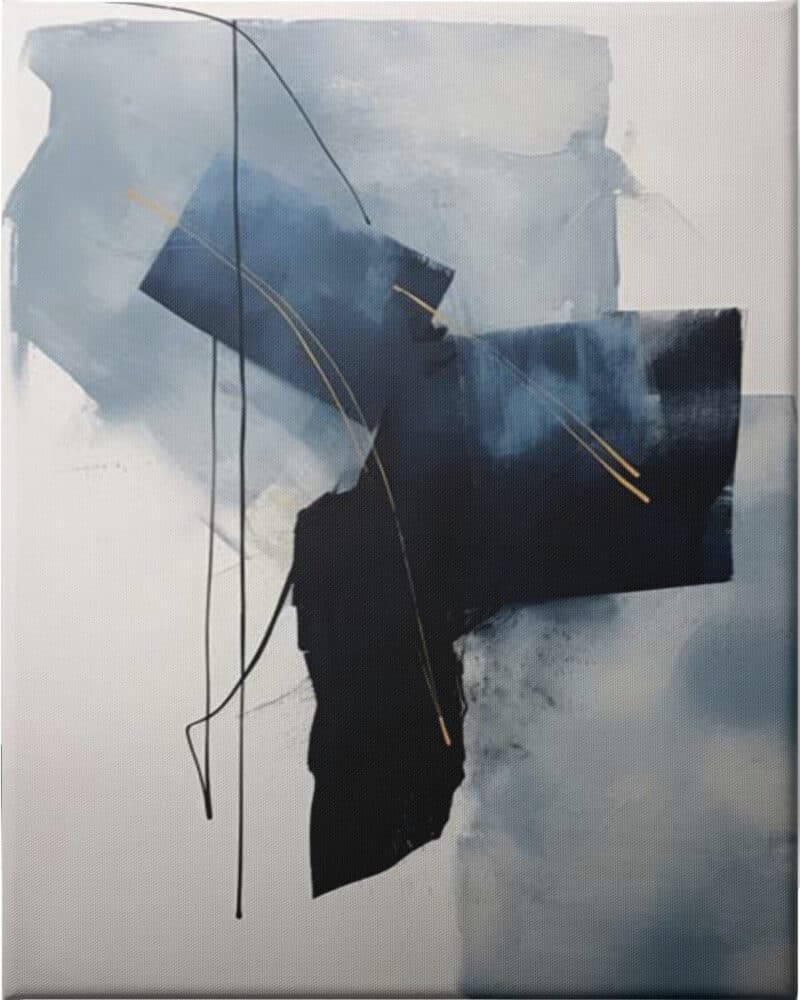 Blue Cascade II - Unframed Canvas Unframed Canvas