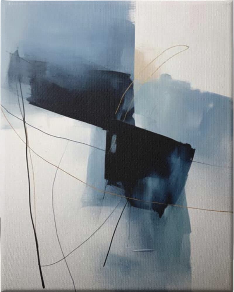 Blue Cascade I - Unframed Canvas Unframed Canvas