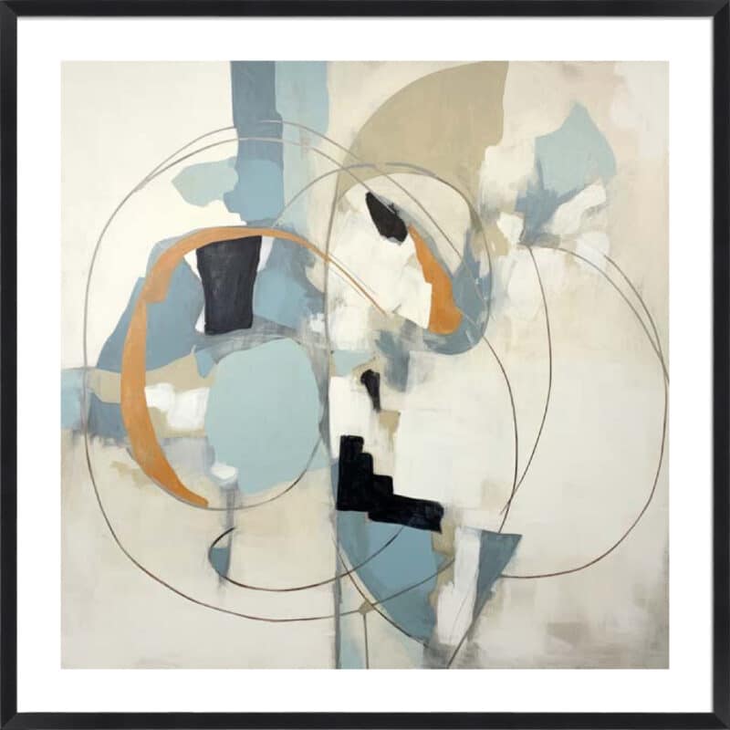 Blue Rhythms I - 5cm White Border Box Black