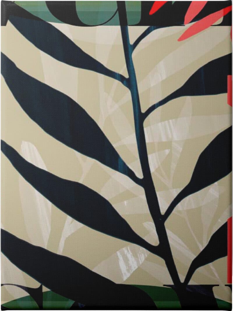 Botany Abstraction III - Unframed Canvas Unframed Canvas