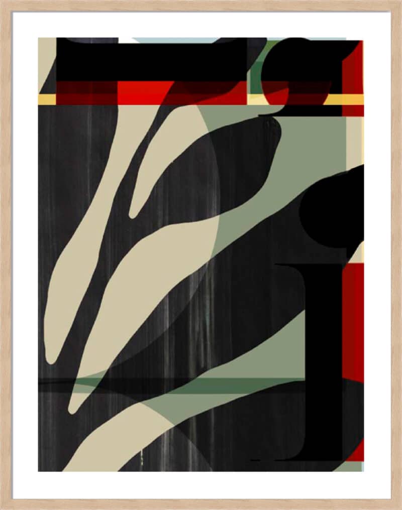 Botany Abstraction II - 5cm White Border Box Natural