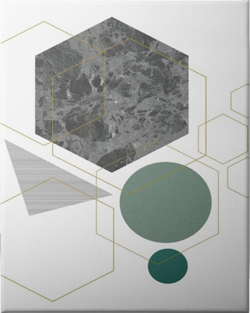 Marbled Deco II - Unframed Canvas Unframed Canvas