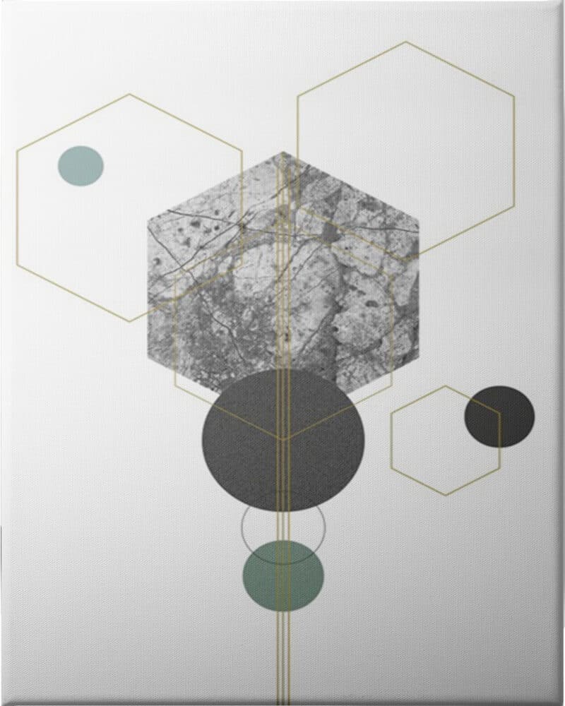 Marbled Deco IV - Unframed Canvas Unframed Canvas