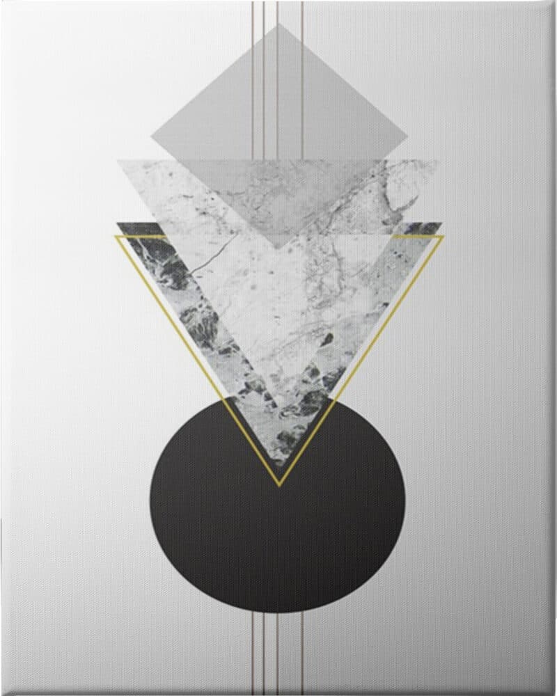 Marbled Deco I - Unframed Canvas Unframed Canvas