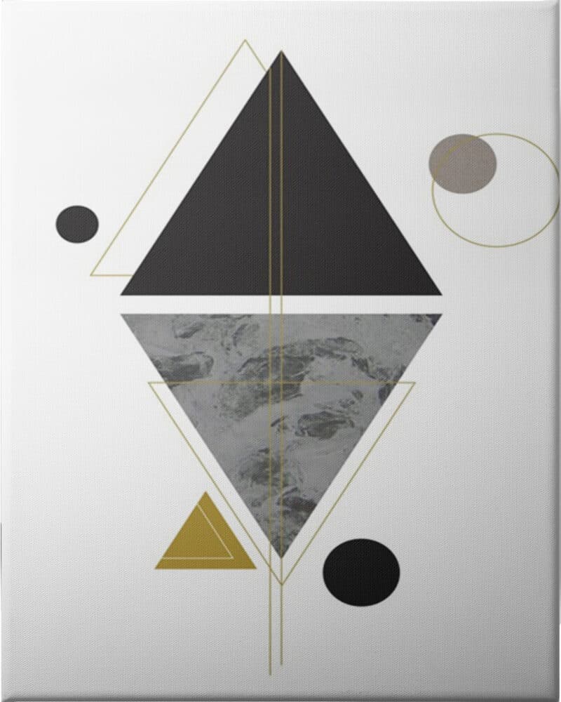 Marbled Deco VI - Unframed Canvas Unframed Canvas