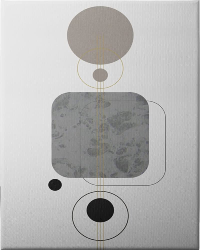 Marbled Deco V - Unframed Canvas Unframed Canvas