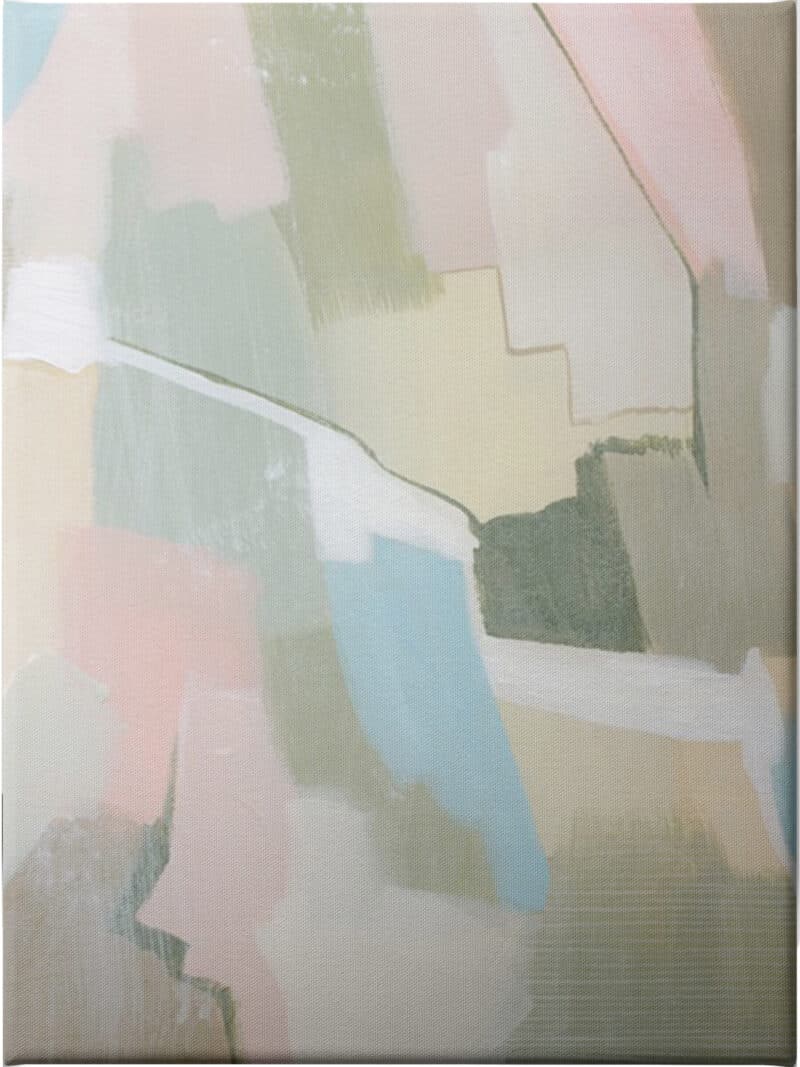 Pastel Citadel I - Unframed Canvas Unframed Canvas