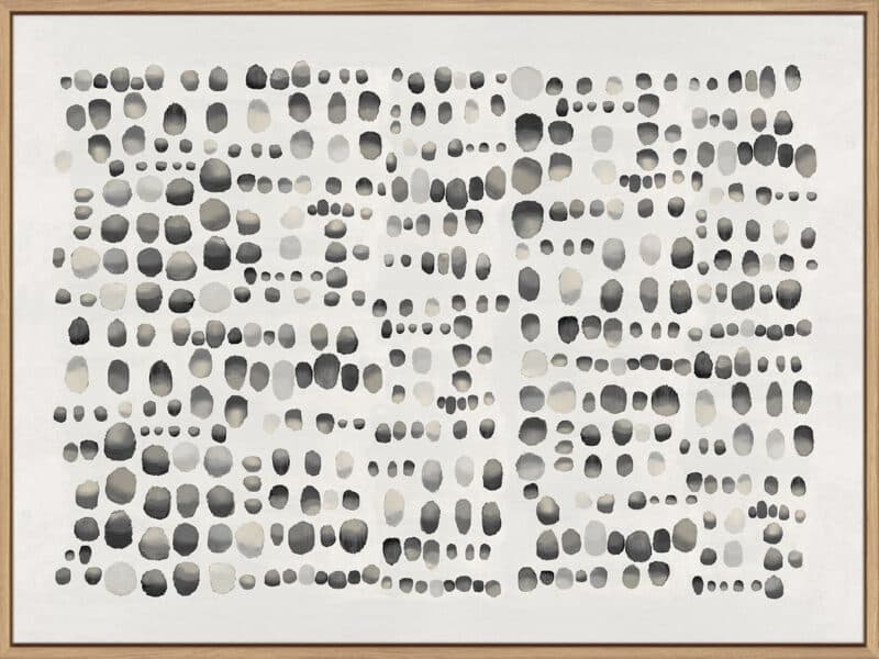 Playfull Black and Grey III  - Canvas Gallery Natural