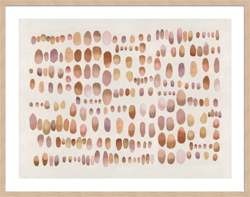 Playfull Bronze III  - 5cm White Border Box Natural