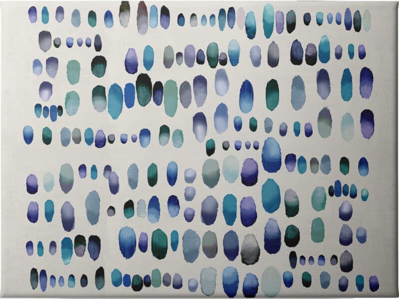 Playfull Jewel Tones III  - Unframed Canvas Unframed Canvas