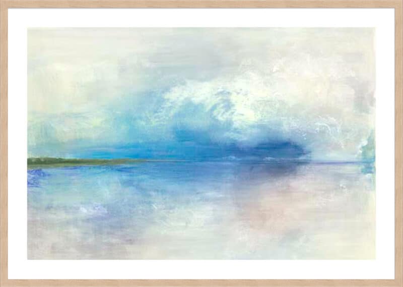 Spring Clouds II - 5cm White Border Box Natural