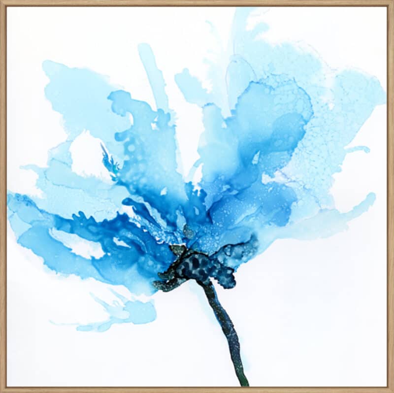 Blue Poppy II - Canvas Gallery Natural
