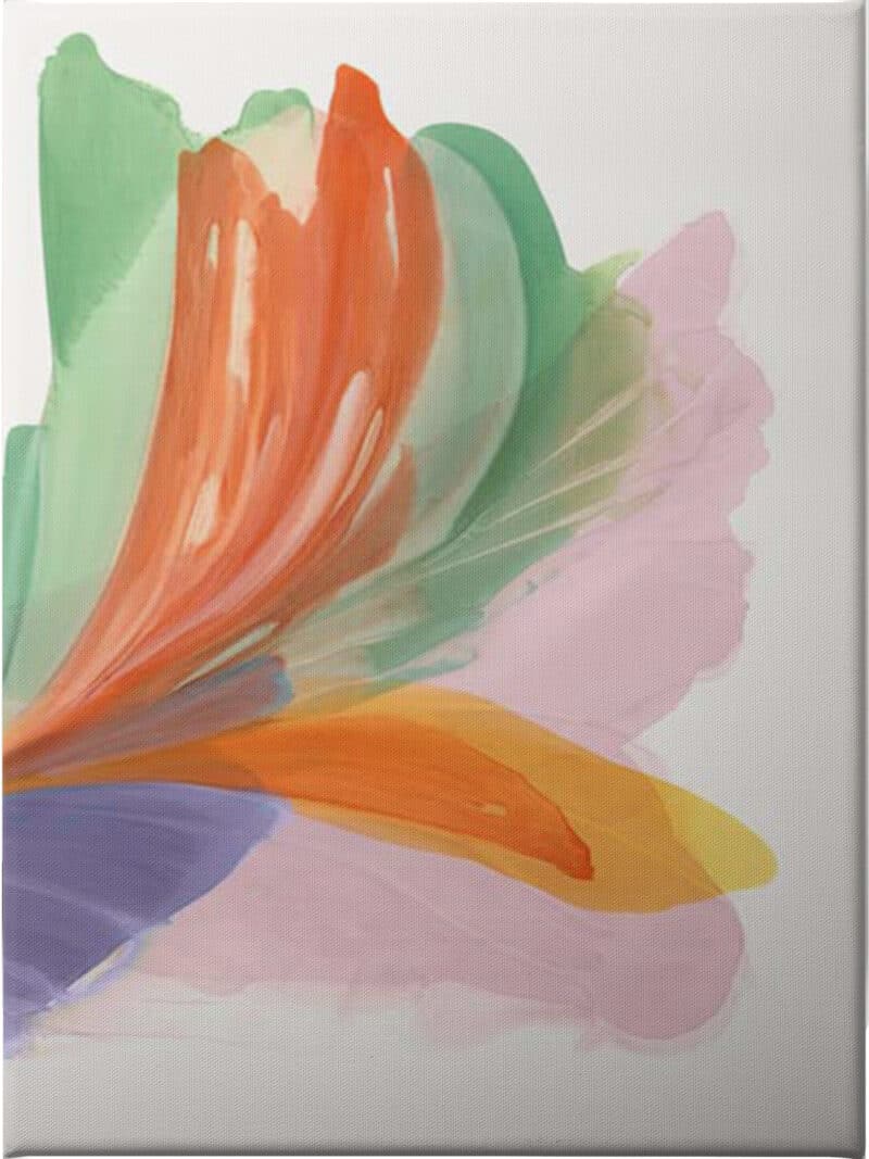 Blushing Feather II - Unframed Canvas Unframed Canvas