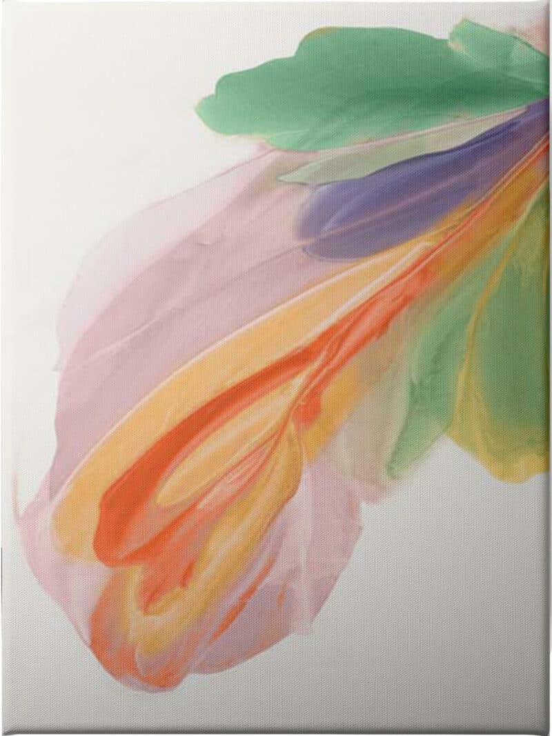 Blushing Feather I - Unframed Canvas Unframed Canvas