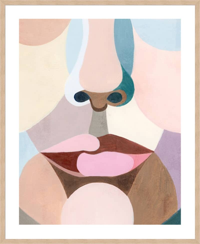 Delicate Features II - 5cm White Border Box Natural