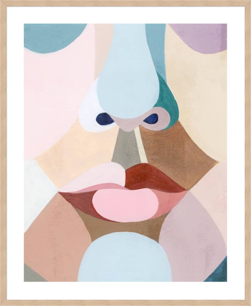 Delicate Features I - 5cm White Border Box Natural