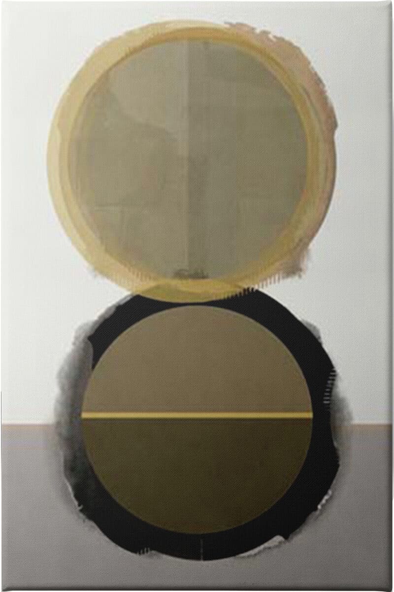 Gilded Circles II - Unframed Canvas Unframed Canvas