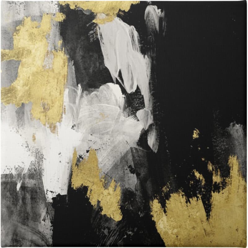 Neutral Gold Collage III - Unframed Canvas Unframed Canvas